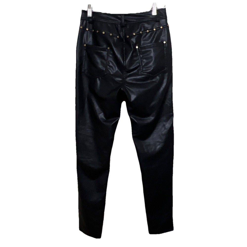 Faux Leather Pants Size Large Zippers And Tie Closure Cute‎ , Sexy, Goth , Punk